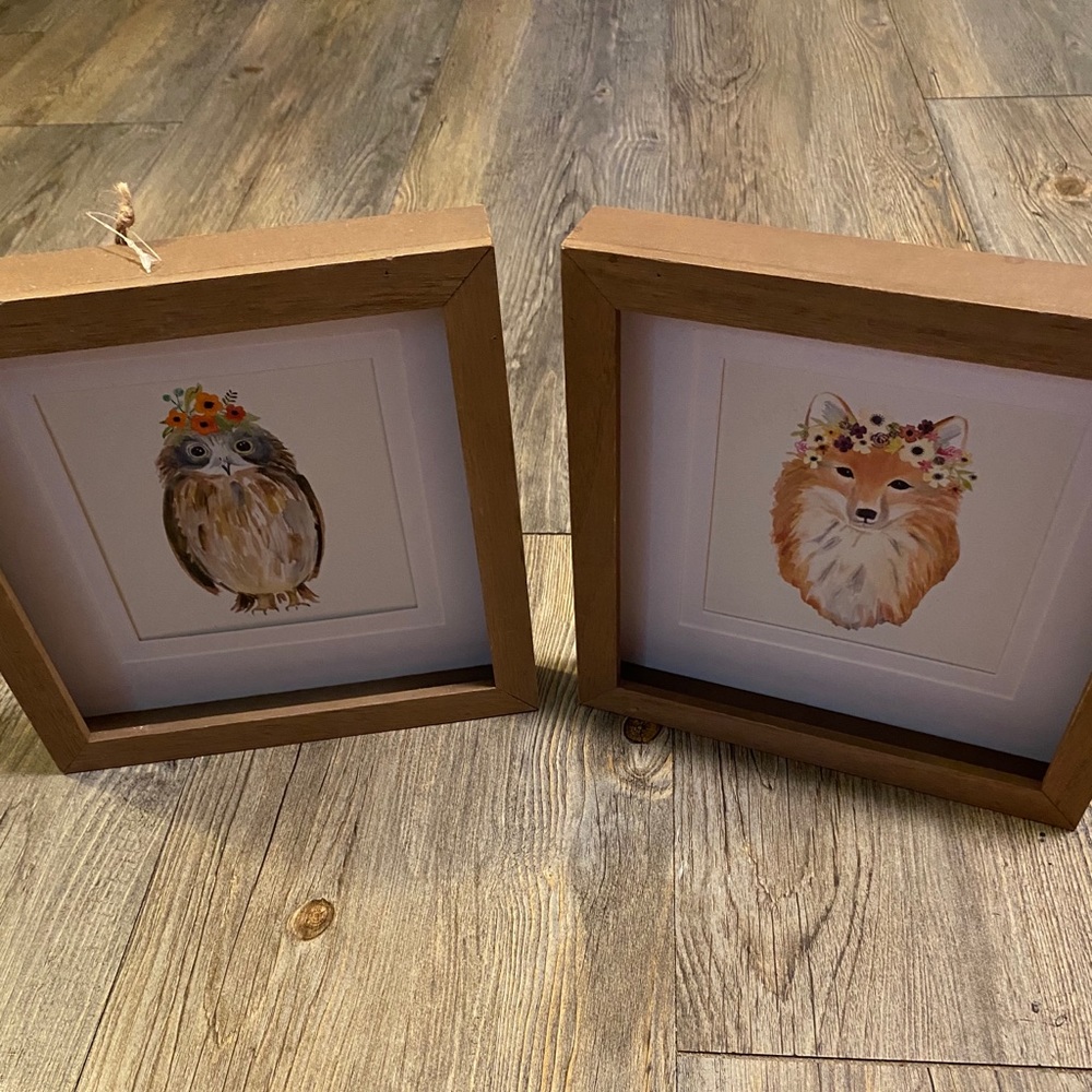 Floral water color animal pictures